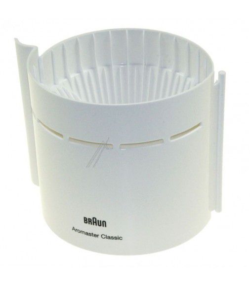 Porta filtro blanco cafetera Braun Aromaster